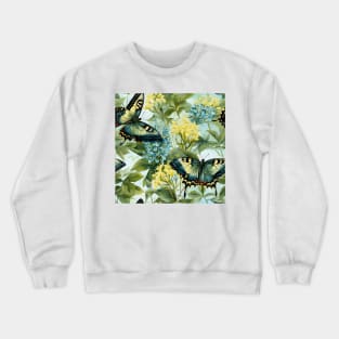 Butterflies Watercolor 19 - Tiger Swallowtail Crewneck Sweatshirt